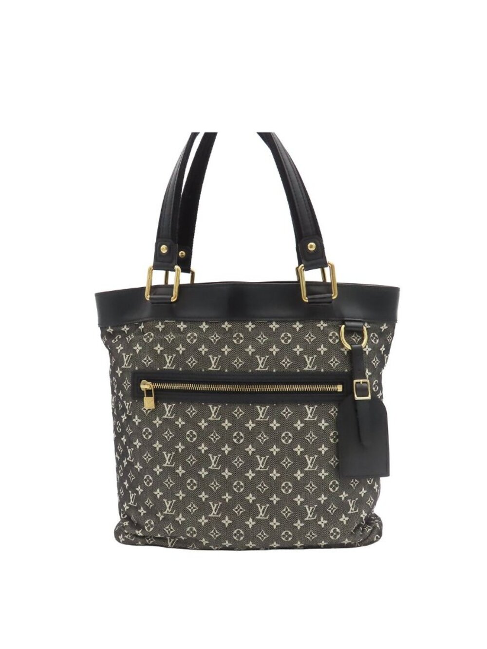 Louis Vuitton Lucille GM Tote Bag Gray Black Monogram Mini Canvas